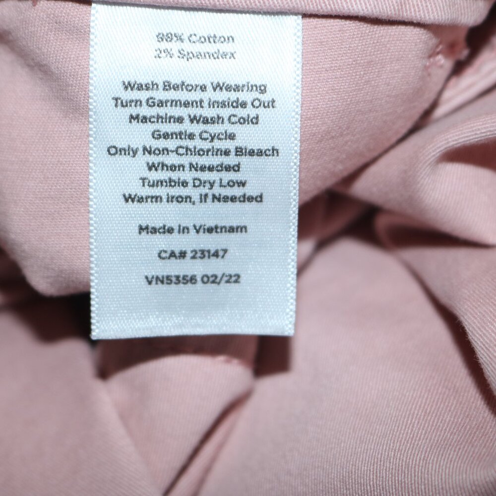 Talbots pink chino pants size 8 great shape - Picture 4 of 6